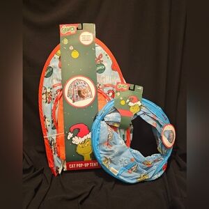 Grinch Cat Pop-Up Tent and Tunnel Set